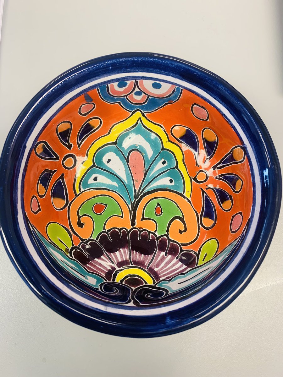 Middle school teachers rarely get gifts from students, but when we do, we’re super grateful! In love🥰 with my new #talavera bowl from Mexico. #spanishteacher