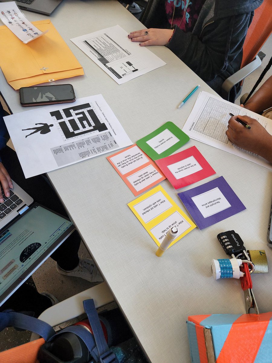 jrt_library's tweet photo. Ms. Selden's and Ms. Swanson's classes broke out today from the Blood Components and Immune System Breakout! https://t.co/zVwpJ5qvsi