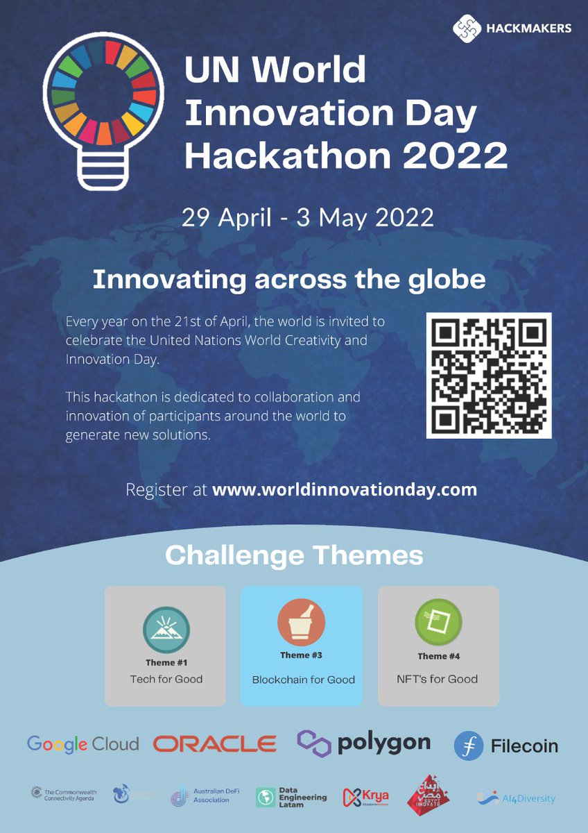 DataEngiLatam's tweet photo. Big news!

We'll be participating as regional ambassadors in the UN World Innovation Day Hackaton 2022.

More details here: https://t.co/D02oys6iRa

@HackmakersC #hackmakers #hackathon https://t.co/ZAtQrzm0kp
