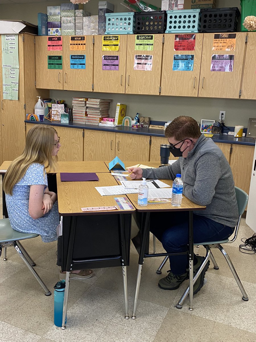 Ball5th's tweet photo. 5th grade loved interviewing for future JA jobs today! Huge thank you to the community members that volunteered and helped create this amazing opportunity for our kiddos! #rowva #rowvastrong https://t.co/2l2GOc8es2