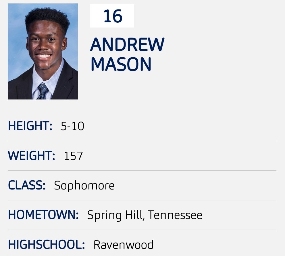 2020 WR Andrew Mason entered the transfer portal; had 7 rec for 86 yards during his two seasons with Rice <a href="/andrewmason_16/">Andrew Mason</a> <a href="/mfarrellsports/">Mike Farrell</a>