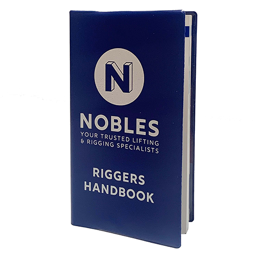 Have you ordered your Riggers Handbook?
Get relevant information on lifting and rigging equipment such as basic dimensions, specifications, inspection before use and care in use information. 

Order your printed copy of Nobles Riggers Handbook: bit.ly/3gZlkon