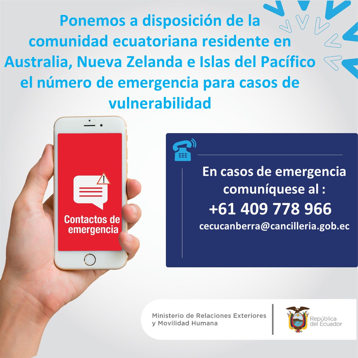 Embajada ECU en AUS tweet media