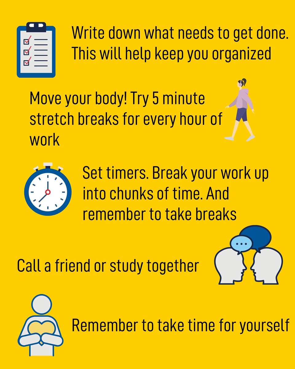 uwinkinesiology's tweet photo. Hey HK!
We know exam season can be stressful and it can be easy to get overwhelmed. Take a look at a few tips to help you during the exam season and your study sessions.
Take care of yourselves ๐๐
#hkfam #uwinkin https://t.co/HU8mdMYusM