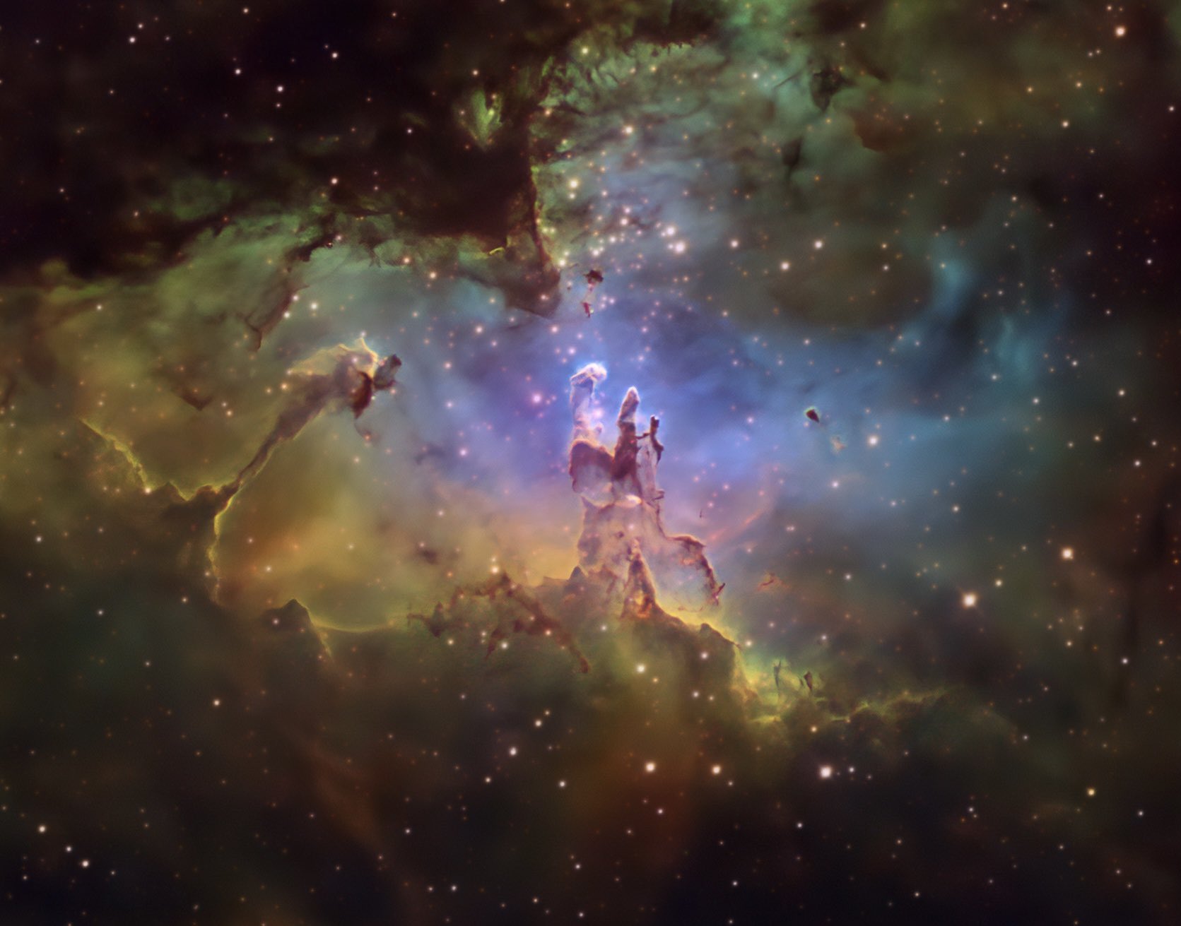 Eagle Nebula Pillars Of Creation Wallpaper