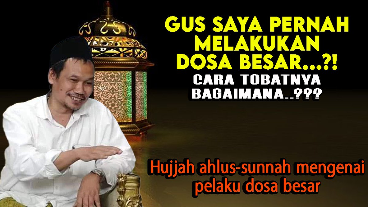 kt_gusbaha's tweet photo. JIKA PERNAH MELAKUKAN DOSA BESAR || Gus Baha https://t.co/JXWacY9ZIo via @YouTube 

#GusBaha
#Trending 
#FYP https://t.co/O7pdfePxXr