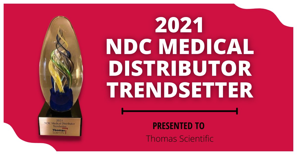 jrcampos75's tweet photo. Exciting news out of Nashville! Thomas Scientific was awarded the 2021 NDC Medical Distributor Trendsetter Award. We thank NDC for their continued partnership and recognition.
#sciencenews #science #scienceaward https://t.co/MIo2b1RbXh