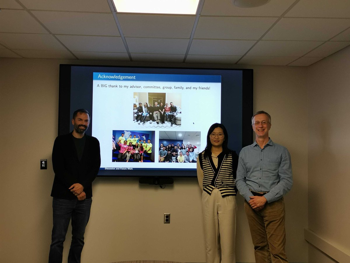 LehighOptML's tweet image. Congratulations to Suyun Liu for defending her dissertation on stochastic multiobjective optimization and its application to fairness in machine learning! She&apos;s been a fantastic member of OptML and we wish her all the best starting at Amazon this summer.