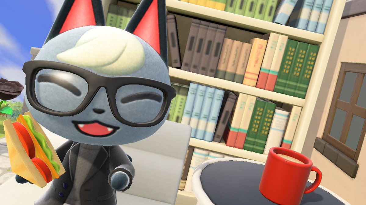 jcrypt_crossing's tweet photo. Dropping by Raymond’s while he’s havung breakfast. #AnimalCrossing #ACNH #catlover https://t.co/zrbfSKAlh8