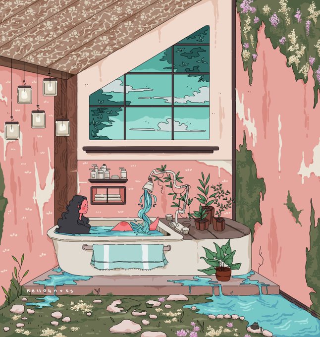 「bathtub」 illustration images(Latest)｜7pages