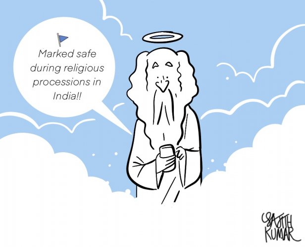 DeccanHerald's tweet image. #DHToons | 'Marked safe during processions in India!'

#CommunalViolence #Religiousprocessions 

Read more: shorturl.at/sAQTZ