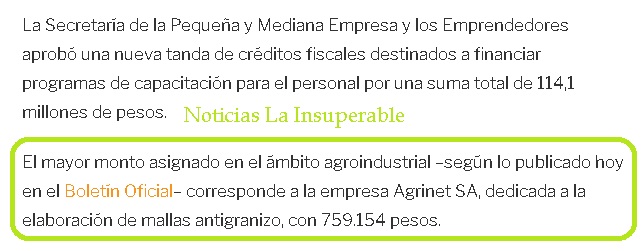 ⚠️🟥⛔️ Macrismo explícito. Carolina Losada es titular de una empresa que se llama AGRINET SA, y cobra millones de pesos en subsidios del Estado, hasta el momento ya cobró 114 millones de pesos del Estado. Losada, la que quiere eliminar el Estado, salvo cuando a ella le conviene.