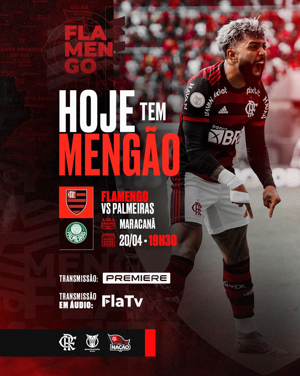 Flamengo Hoje Tem Mengao No Brasileirao As 19h30 O Mais Querido Enfrenta O Palmeiras No Maracana Vamos Com Tudo Em Busca Dos Tres Pontos Flaxpal Vamosflamengo T Co Dboqlhdch9 Twitter