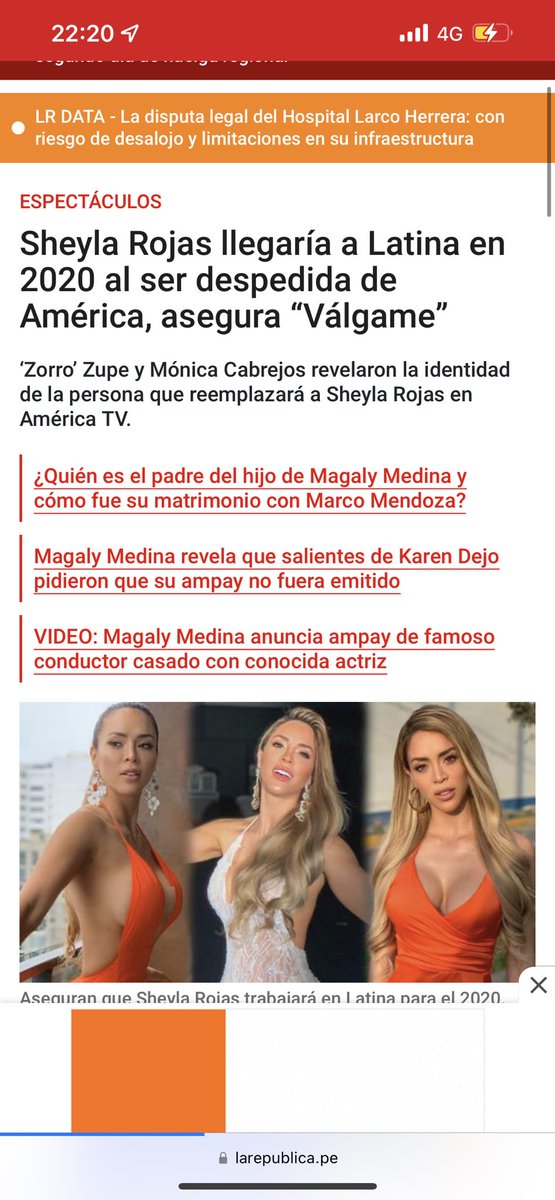 RicLaTorreZ's tweet photo. Supongo que América Televisión será consecuente con sus decisiones y así como a Melissa Paredes y a Sheyla Rojas las sacaron por no dar “ejemplo”, a sus conductores hombres también lo harán, no? O Aldo Miyashiro y Oscar del Portal tienen corona? #MagalyTVLaFirme https://t.co/sNMC6hqfeI