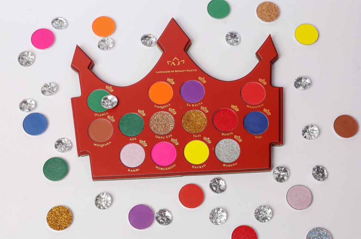 __badoodada's tweet photo. Atara Jael Beauté was created to showcase the Royal Beauté in every individual. Your crown may tilt but don’t let it fall 👑 https://t.co/pDeSXSposJ 

All products &amp; colors have royal names translated in various African languages.

Majesty Languages of Royalty Eyeshadow Palette https://t.co/OihAuBv1VL