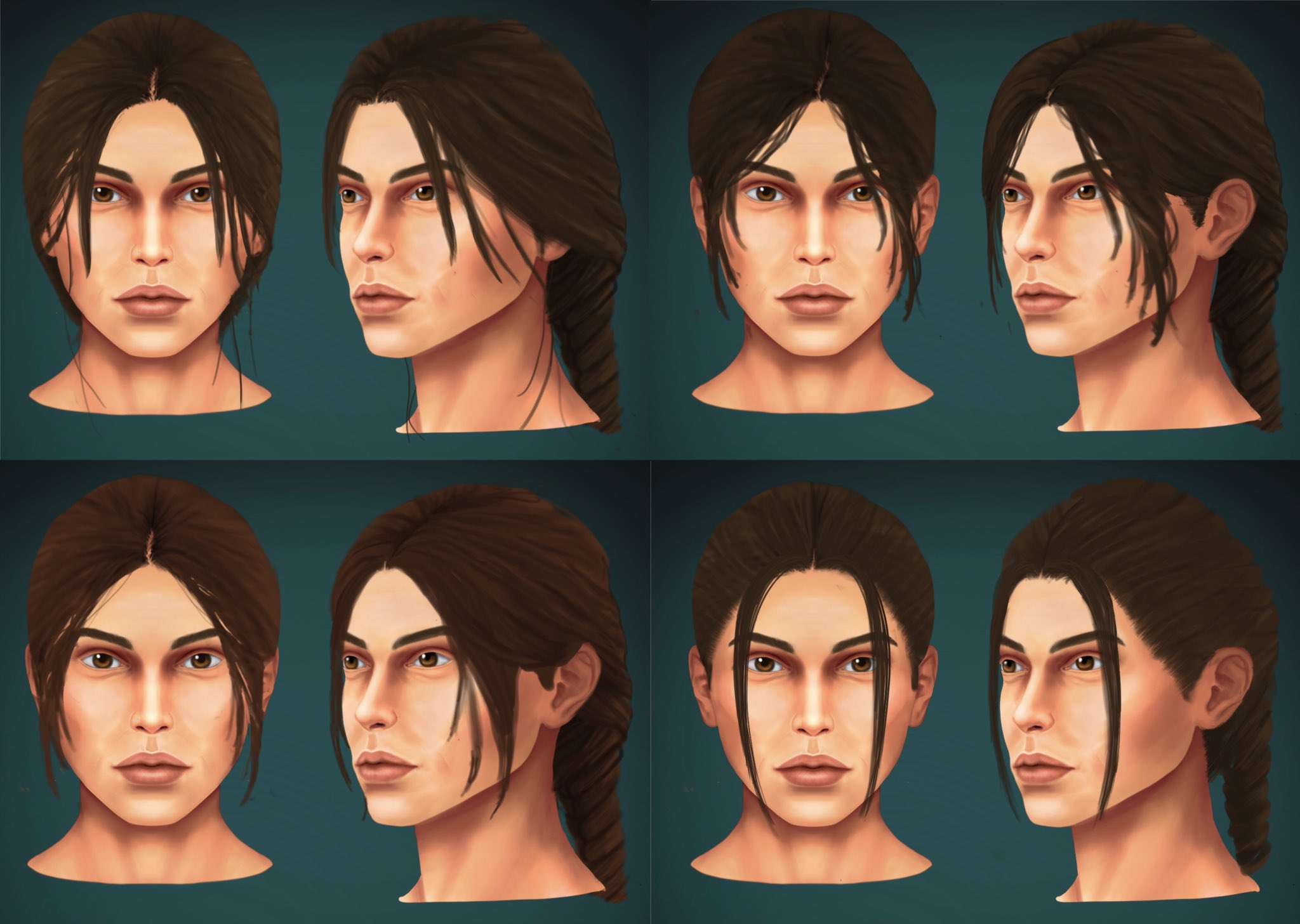 lara croft 2022 face model