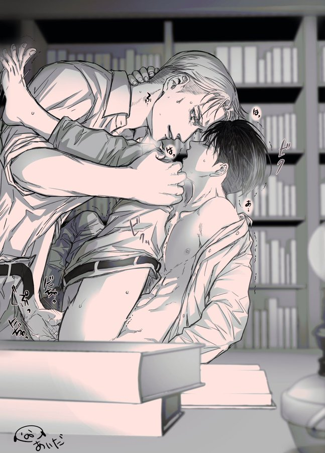 aidmaEEE's tweet photo. 再掲　eruri　エルリ　夜の執務室で https://t.co/Bdb5Nj1g0F