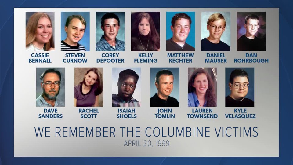 On this day 23 years ago, 13 lives were cut short in a deadly shooting at Jefferson County's Columbine High School. More than 20 others were injured. 

Though decades have passed, we will continue to remember the lives lost and hold the families and those affected close. 🤍