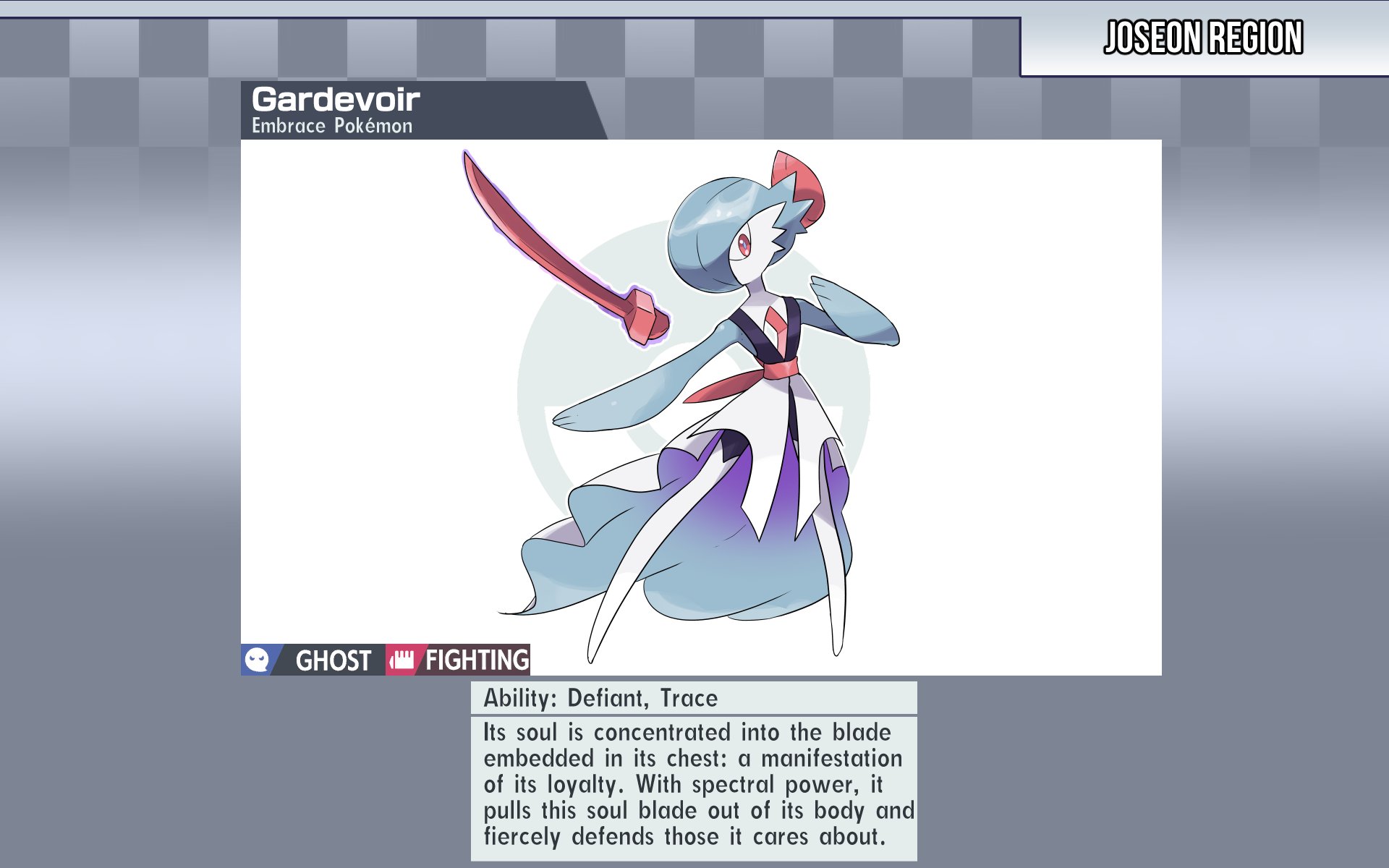 Juno 🚂 on X: ⚔️Gardevoir, the Embrace Pokémon⚔️ Joseonese Gardevoir is  inspired by kisaeng, women who held low social class in pre-modern Korean  society but were regarded as educated artists, writers, and