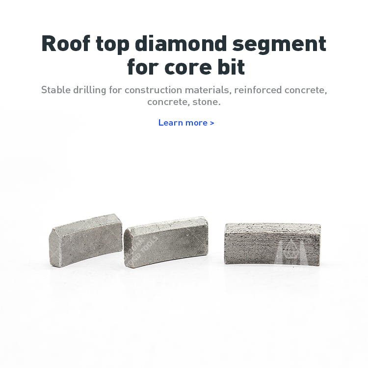 Huazuantools's tweet image. Huazuan #diamonddrillbit
Roof top shape #diamondsegment for core drill bit
If you are interesting, contact us by whatsapp +86 15905012435