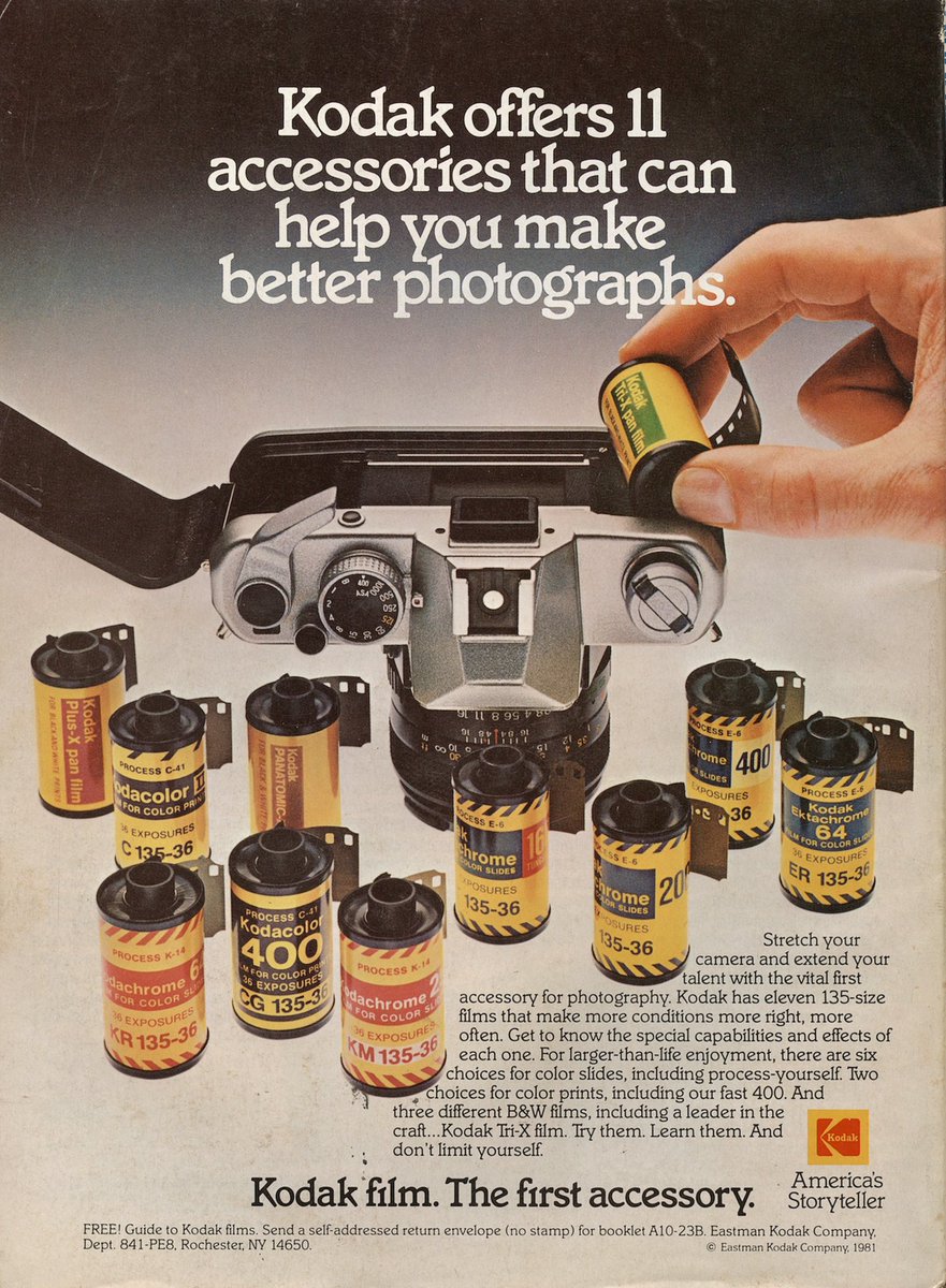 came across a ton of vintage photography magazines and spent the night looking through the ads! scanned a few of them! these are incredibly cool to see now, knowing that these cameras are popular again.
