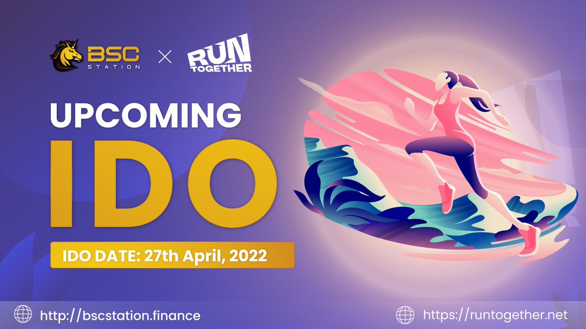 BSCS Official (@bscs_global) on Twitter photo We are thrilled to announce
<a href="/RunTogether_Nft/">RUN TOGETHER</a> will be the next project IDO on BSCStation
📅 4 AM - 12 PM 27th April (UTC)
🔒Guaranteed round: Stake min. 15K BSCS or a required amount of LP tokens
📝Community round: forms.gle/gG1gXQdPoznj6R…
⏩Detail: bscstation.substack.com/p/run-together… We are thrilled to announce
<a href="/RunTogether_Nft/">RUN TOGETHER</a> will be the next project IDO on BSCStation
📅 4 AM - 12 PM 27th April (UTC)
🔒Guaranteed round: Stake min. 15K BSCS or a required amount of LP tokens
📝Community round: forms.gle/gG1gXQdPoznj6R…
⏩Detail: bscstation.substack.com/p/run-together…
