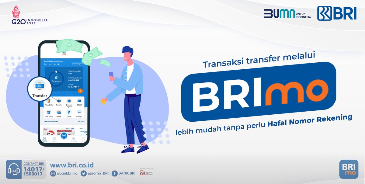 kontakBRI's tweet photo. Sobat BRI. Ingin transfer namun tidak hafal nomor rekening tujuan? Tidak perlu khawatir, transaksi transfer melalui BRImo lebih mudah dengan masukkan nama rekening alias. Transaksi mudah, cepat dan seru pakai BRImo saja. Selamat mencoba, sehat dan sukses selalu. 

#BRIEdukasi https://t.co/E0sRjjrRis