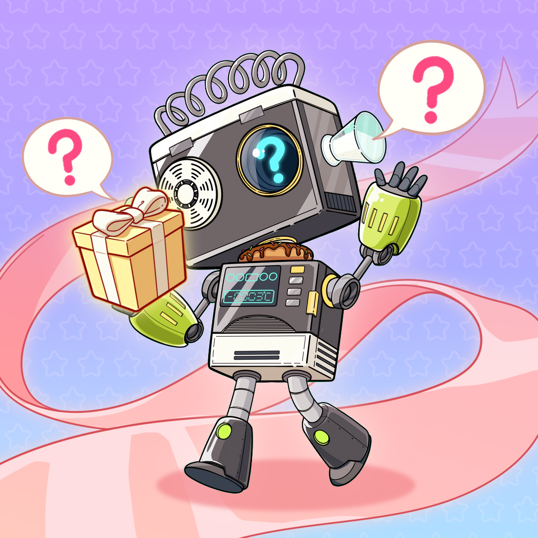cybeeMiniverse's tweet photo. Hey, Cybee Fam!🤖How is everything going? 🤟🏻 

Cybee has some trouble.🤦🏻‍♀️What is the best gift to give on birthday? 

Give me some awesome ideas plz.👂🏻

#NFT #NFTCommunity #Cybee #Metaverse https://t.co/gLG6TQnWEz