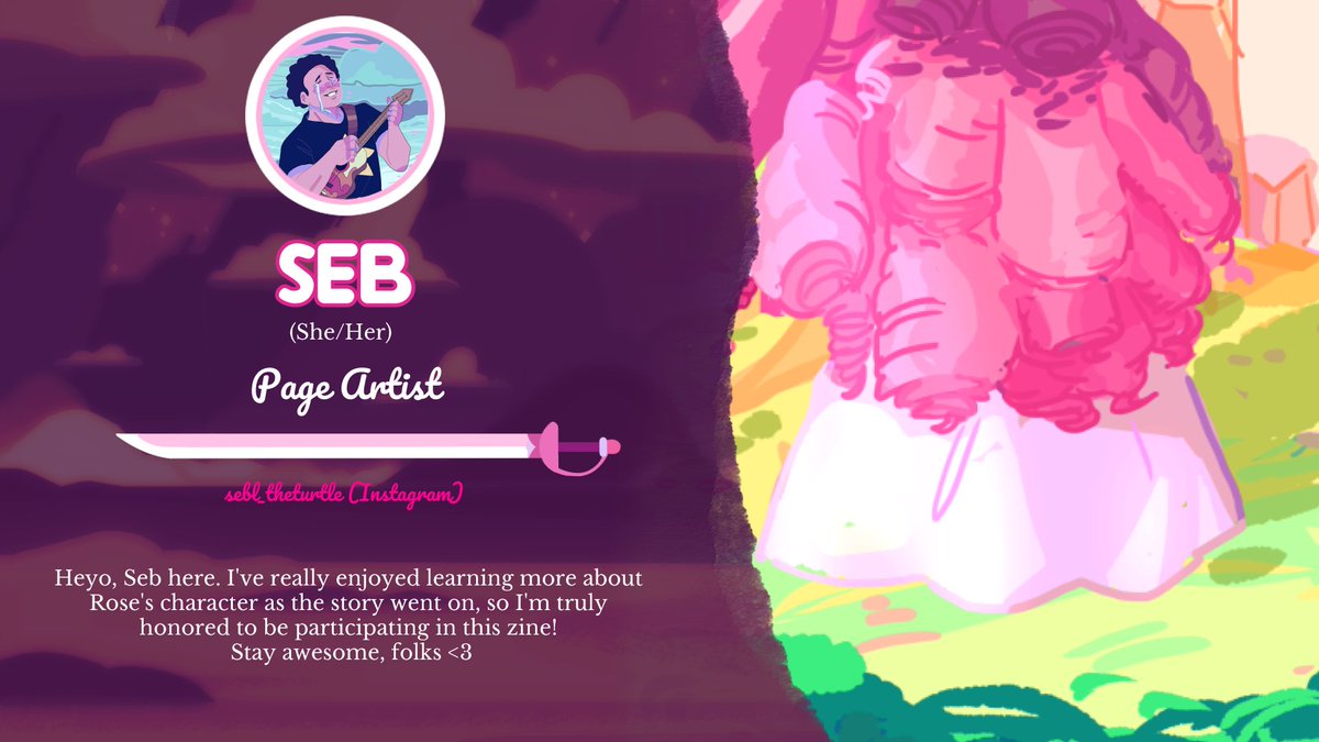 Our featured artist today is Seb!

The Zine's Indigogo campaign will be ending on the 22nd! igg.me/at/rqzine

Only a few days left to order!

#StevenUniverse