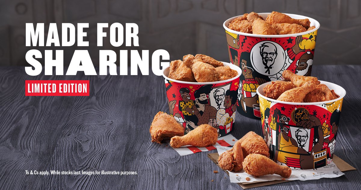 No matter who you call, family … share a pic of you sharing a KFC Bucket and you could get a chance to play Money or The Bucket on @motswedingfm You could win up to R5 000 and some exclusive @karabo_poppy designed merchandise! 💎👌