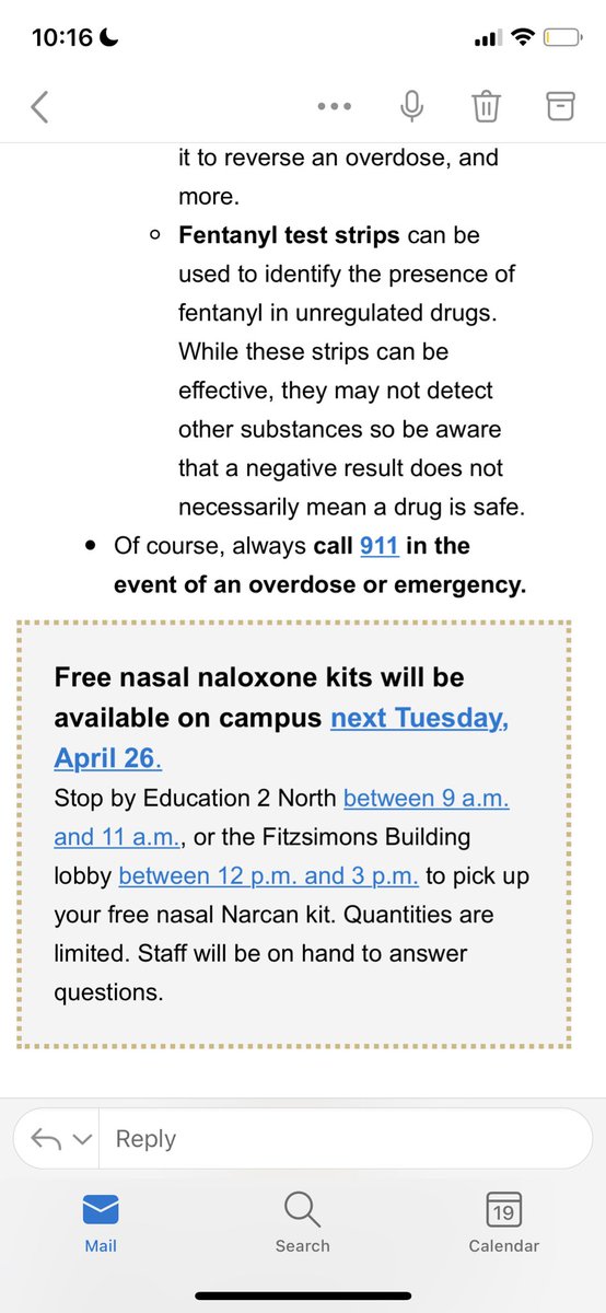 ScopeSorceress's tweet photo. Happy to see our campus @CUAnschutz advocating for and providing free harm reduction tools. Fent strips and naloxone save lives #CUAnschutzTogether https://t.co/Oo13qzNW4e