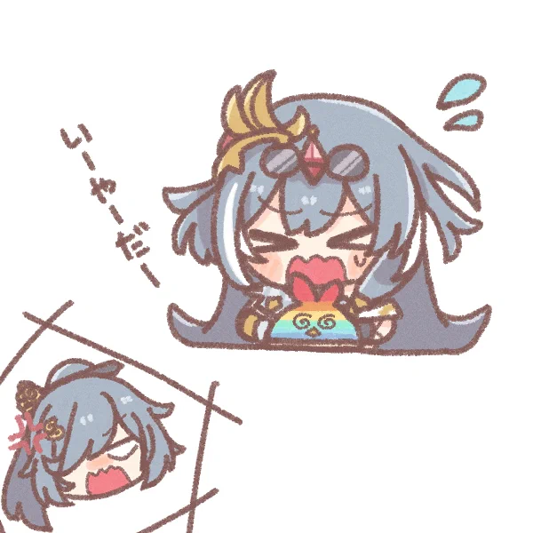 人形学園のピィちゃん取り合いしてる識ちゃんと雲墨丹心さんがすこ🥰 #崩壊3rd #HonkaiImpact3rd 