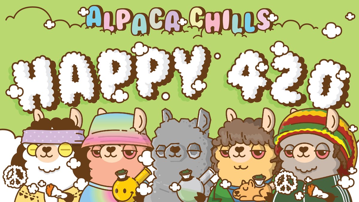 AlpacaChillsNFT's tweet photo. PEACE, LOVE and CHILL ✌️❤️
#Happy420 #AlpacaChills https://t.co/uxNtDwY6A7