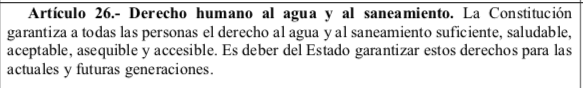lanetacl's tweet photo. 🗳️Votación 1er párrafo del art 26 sobre derecho humano al agua y al saneamiento: "La Constitución garantiza a todas las personas el derecho al agua y al saneamiento suficiente, saludable, aceptable, asequible y accesible(...)"

🟢131
🔴8
🟡10
APROBADO, pasa al borrador https://t.co/sTFWCp3kLL