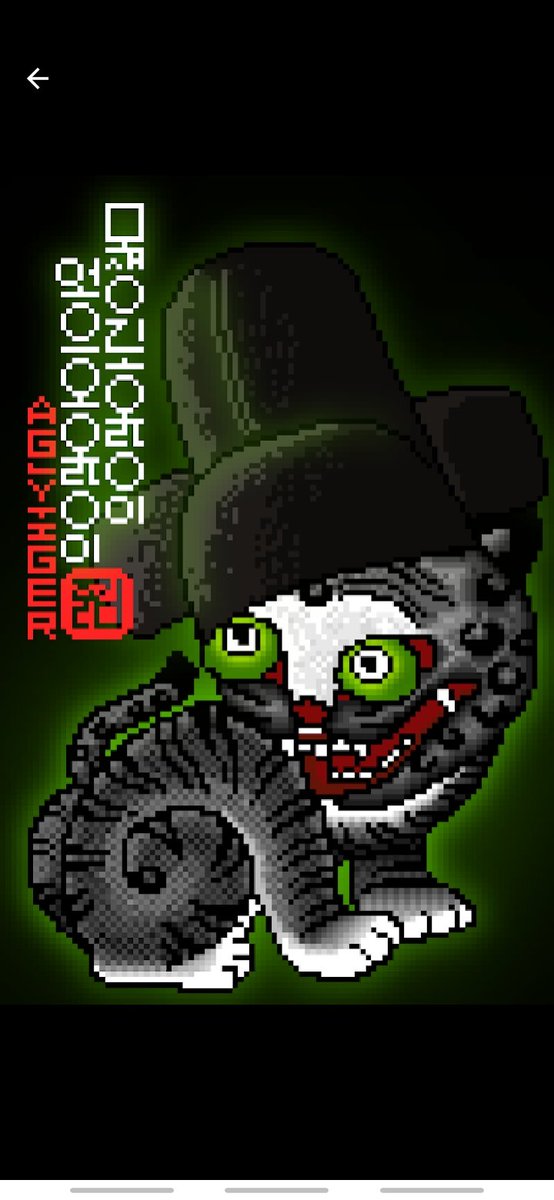 aglytiger's tweet image. Listed aglytiger unique series. Please show a lot of interest. 

Don&apos;t be afraid. I&apos;m strong tiger. I&apos;ll take your old nightmare. Sweet dreams❤

#NFTCommunity #NFT #nftkorea #nftcollector #knft #pixelart
Opensea❤
opensea.io/collection/agl…
Homepage❤
aglytiger.modoo.at