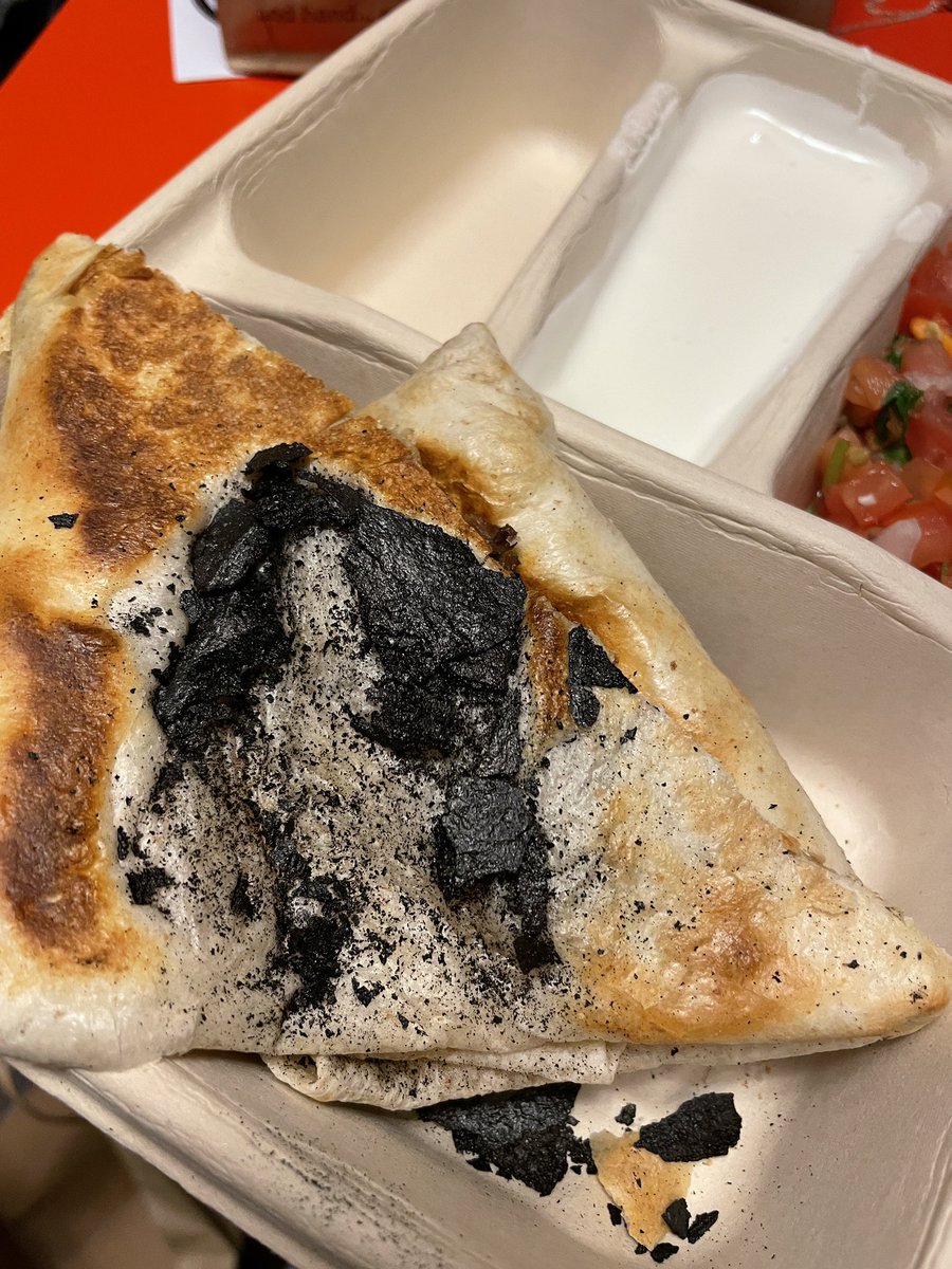 Didn’t realize that charcoal was an ingredient, <a href="/ChipotleTweets/">Chipotle</a>