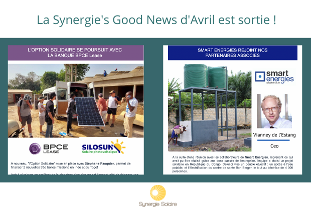 La Synergie's GOOD NEWS est disponible☀ ! swll.to/0Z3ro 
#EnR #impact @SmartEnergies @BPCELease @Silosun