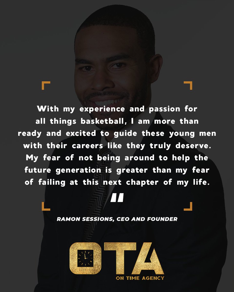ontimeagencygrp's tweet photo. A message from our CEO and Founder --

"With my experience and passion for all things basketball, I am more than ready and excited to guide these young men with their careers like they truly deserve...." [ Read More Below ]

#RamonSessions #NBA #NBAAgent
#QOTD #OTAAgency 💯 🏀 https://t.co/vpe643AfOL