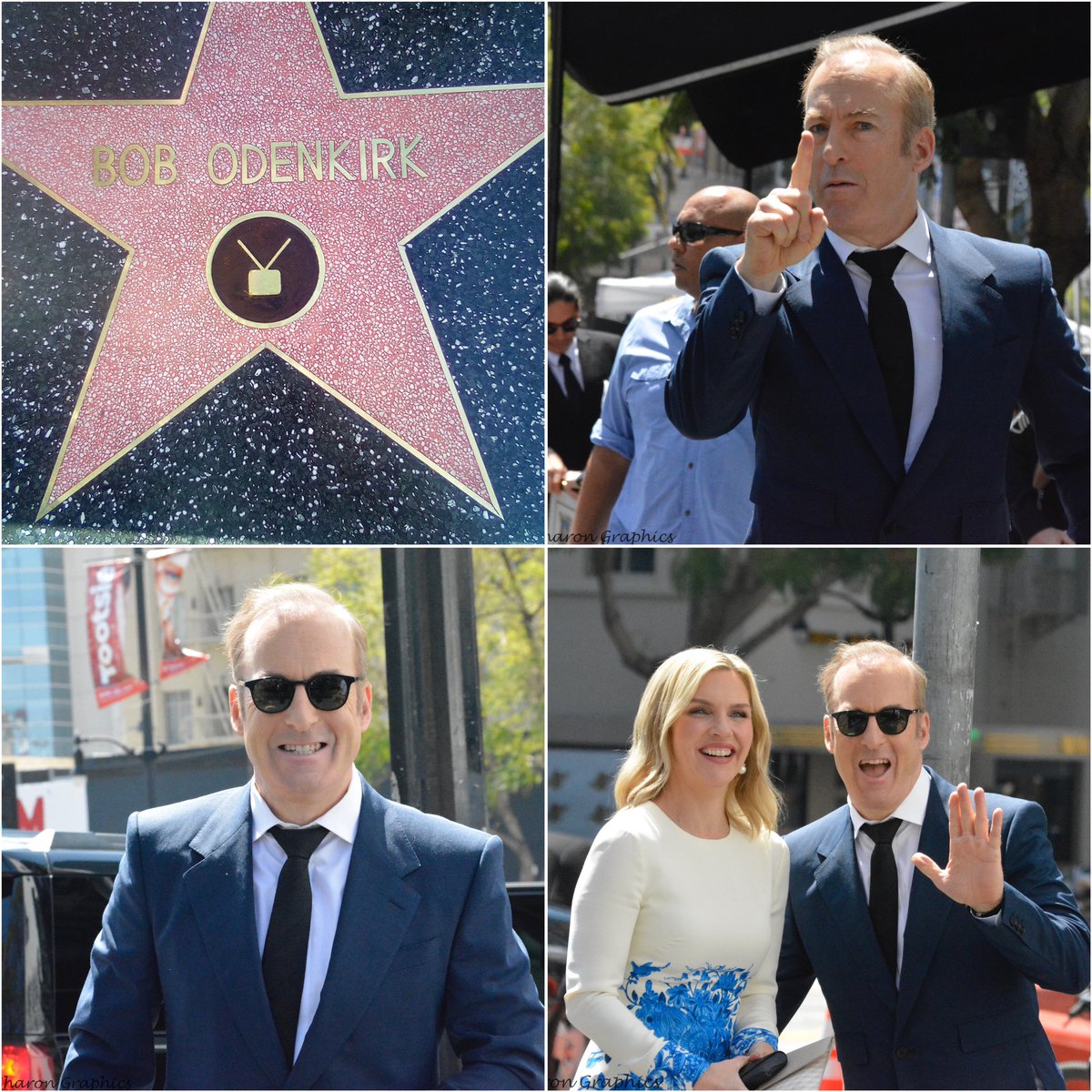 1SharonGraphics's tweet image. On April 18, Bob Odenkirk unveiled his star on the #HollywoodWalkofFame located at 1725 Vine Street. Many came to help him celebrate, including #CarolBurnett #PatrickFabian #JonathanBanks #GiancarloEsposito #VinceGillian #PeterGould #TonyDalton #BobOdenkirk