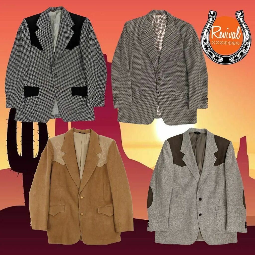 revival4vintage's tweet image. Yahoo look at these four great Western inspired 70s jackets all in mint condition. Better still one of them is a Pendleton &amp;amp; can you spot it?
#westerninspired #weaternstyle #vintagejackets #prelovedclothes #revivalvintage #newstock #pendleton instagr.am/p/CckVggHDpHb/