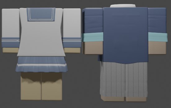Eitan_hello's tweet photo. School uniform
female &amp; male 
#3dmodeling #RobloxDev https://t.co/KJBCQ9FTxm