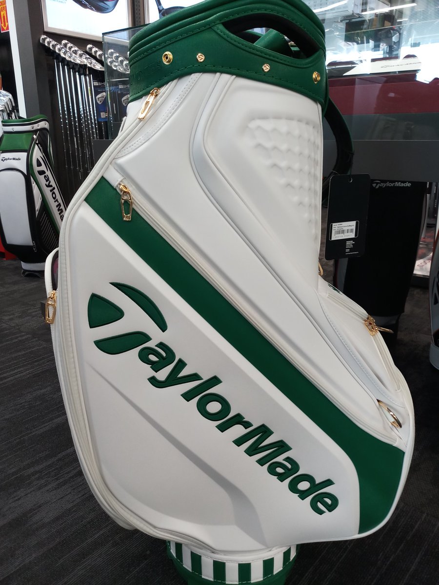 mstgolf's tweet photo. TaylorMade Season Opener Golf Bag is here. Masters Edition 🤩
Limited Quantities only.
#taylormade #seasonopener #limitededition #MSTGolf https://t.co/sxYDtveWHZ