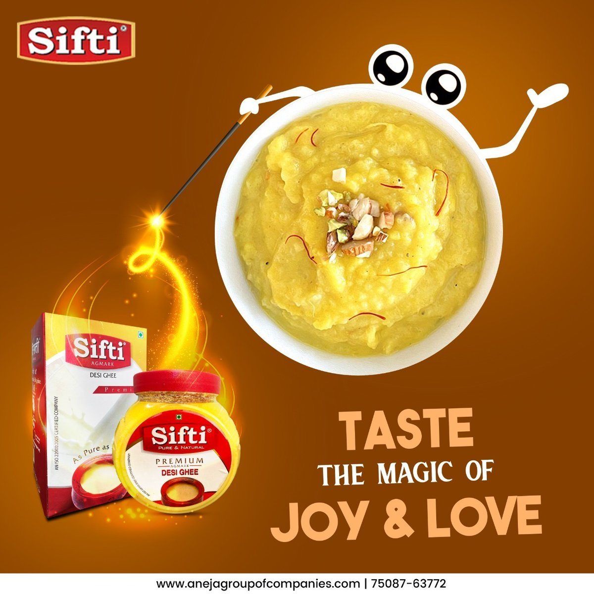 Eat the real taste of pure and natural #Sifti_Desi_Ghee.
.
.
For any query:- 7508763772

#Tasty #Delicious #Food #QualityDesiGhee #PureGhee #ShudhGhee #Healthy #Sweets #HealthyGhee #BestQuality #GheeHealthBenefits #Nourishment #Enhancepower #Power 

anejagroupofcompanies.com