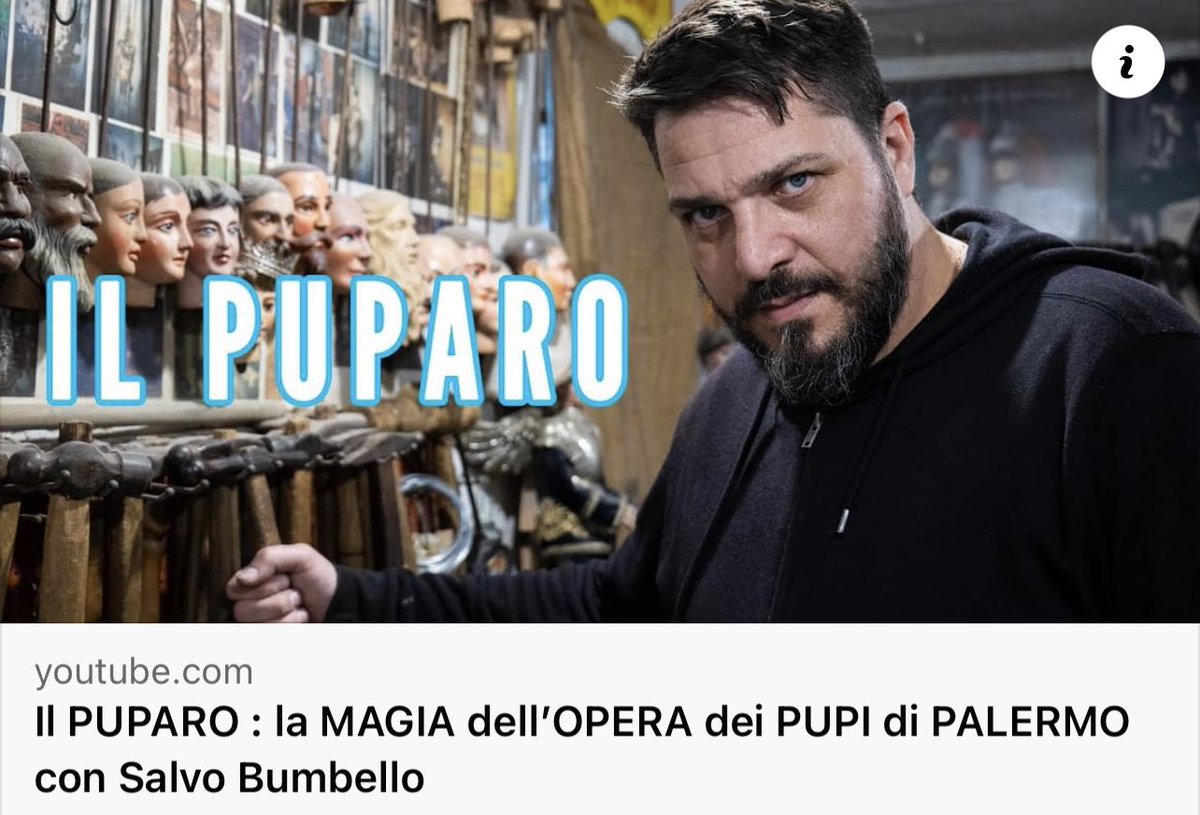 MuseoPasqualino's tweet photo. 🎬 “Qui dove entrano lastre di metallo ed escono pupi”. Un racconto che condensa storia, passione ed amore, diventati professione e che difendono la #tradizionepopolare e l’#operadeipupi.
🎥 #LilloGeluardi racconta Salvatore Bumbello
Buona visione ♥️🍿
https://t.co/QYlOqgiU9B https://t.co/cbUusAnl41