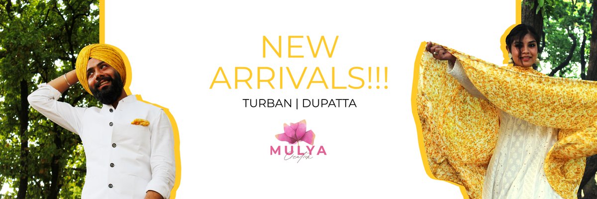 introducing our new offering, which is our turban collection.

Eco printed using discarded flowers, hand dyed, and developed using the finest quality of cotton, to make it comfortable and stylish at the same time.

Check us out-
 Mulya.co.in
Instagram – mulyacreation
