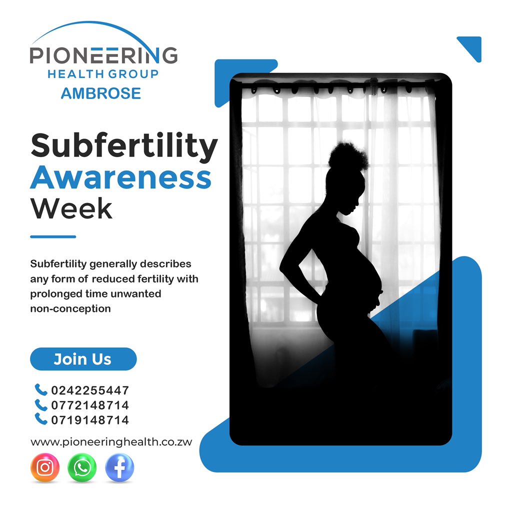 Common causes of subfertility include ovulatory disorders, tubal disease, peritoneal adhesions, endometriosis, uterine abnormalities, abnormalities of sperm and advancing female age.  Consult us to learn more about Subfertility. 
#pioneeringhealthgroup #womensclinic #subfertility