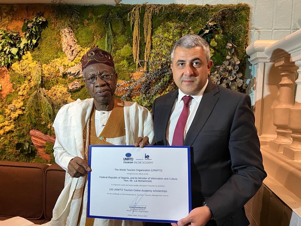 Press Release

UNWTO Awards 100 Tourism Scholarships to Nigeria

#Thread 👇 https://t.co/fh41PI1rgp