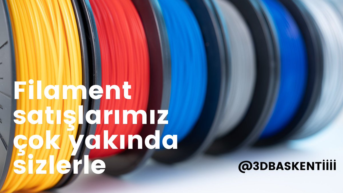 Filament satışlarımız çok yakında... #3dmodeling #3D #3Dprinting