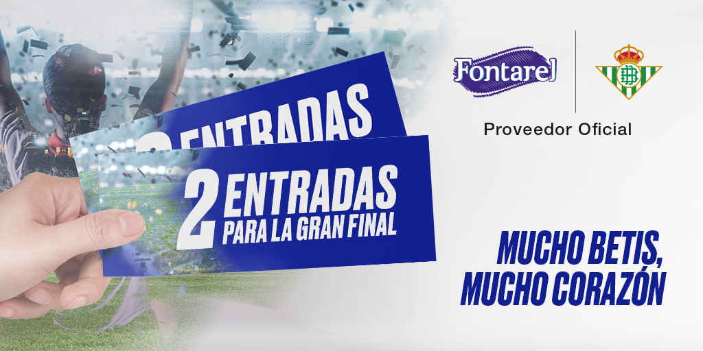 AguasFontarel's tweet image. Escucha a tu corazón bético y llévalo hasta la Gran Final. ¡SORTEAMOS UNA ENTRADA DOBLE! Para participar:
1. Sigue a @AguasFontarel
2. Haz RT a este post, nombra a tu amigx que te va a acompañar junto a #ViveLaFinalConCorazón

Mucho @RealBetis oé! 
#FontarelZeroSodio #LaCopaMola