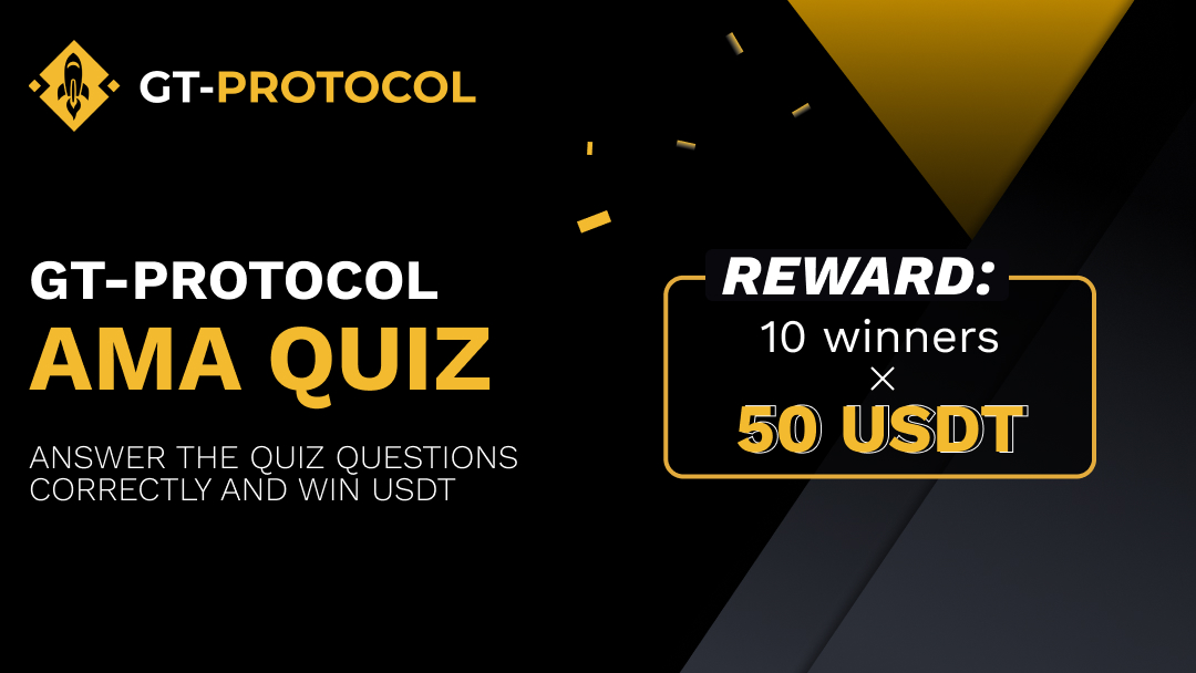 GT_Protocol's tweet photo. #GTProtocol x #ScaleSwap AMA #QUIZ!

10 Winners will receive $50 each.

✅ Follow @gt_protocol and RT this post
✅ Join TG Ann – https://t.co/P3FcNQUa4w
✅ Answer all QUIZ questions correctly – https://t.co/W2cTJcuPOU

🔎 Find answers – https://t.co/ZzV97WaZjW

🗓 April 20–22 https://t.co/FwPa2rt8f9